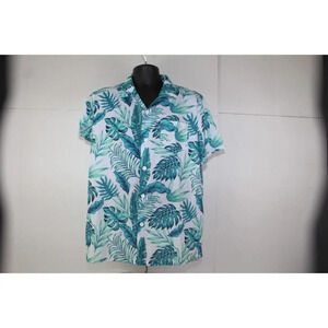 Mens Pat Pat Hawaiian style shirt size L